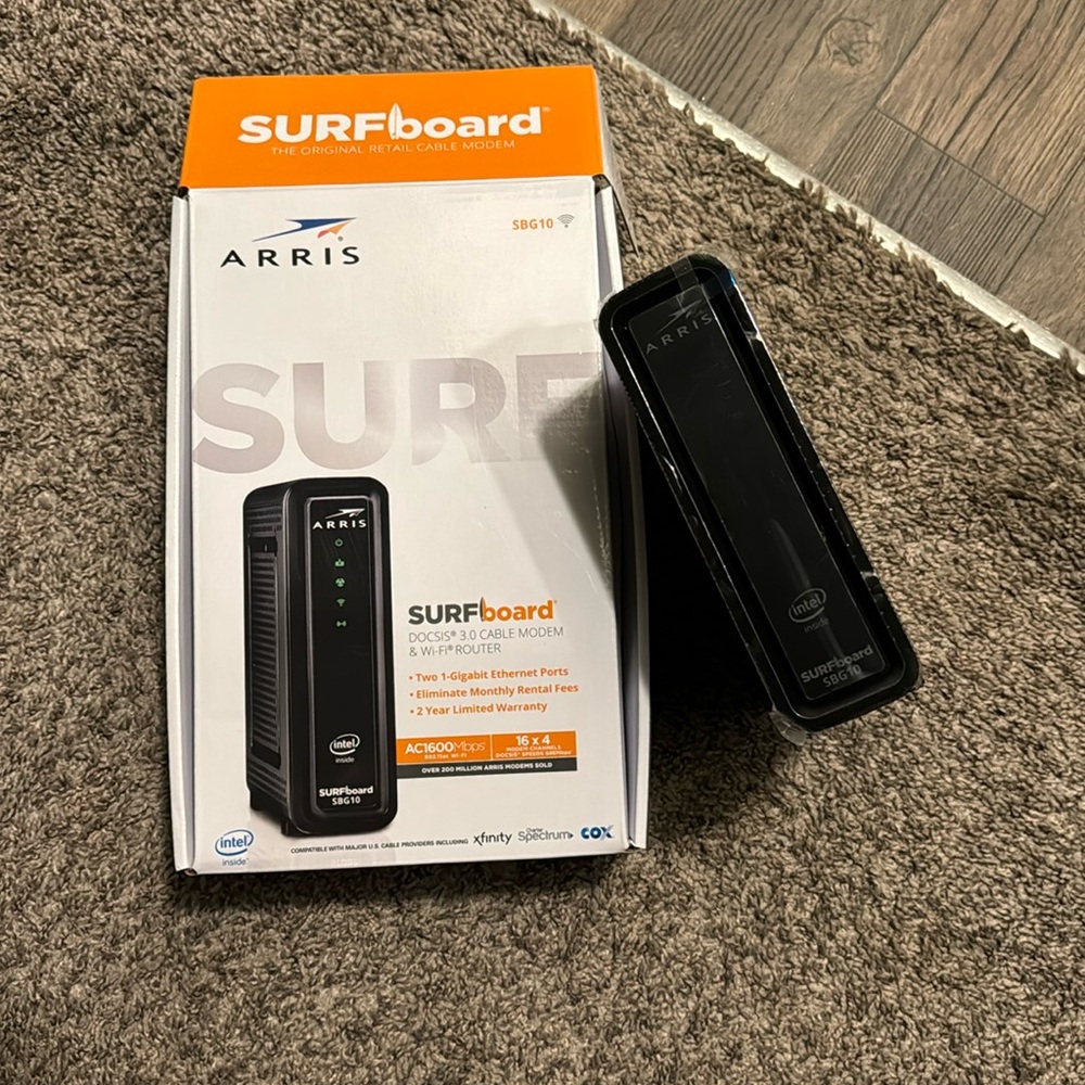 Docsis 3.0 cable modem & wi-fi router SURF BOARD Arris